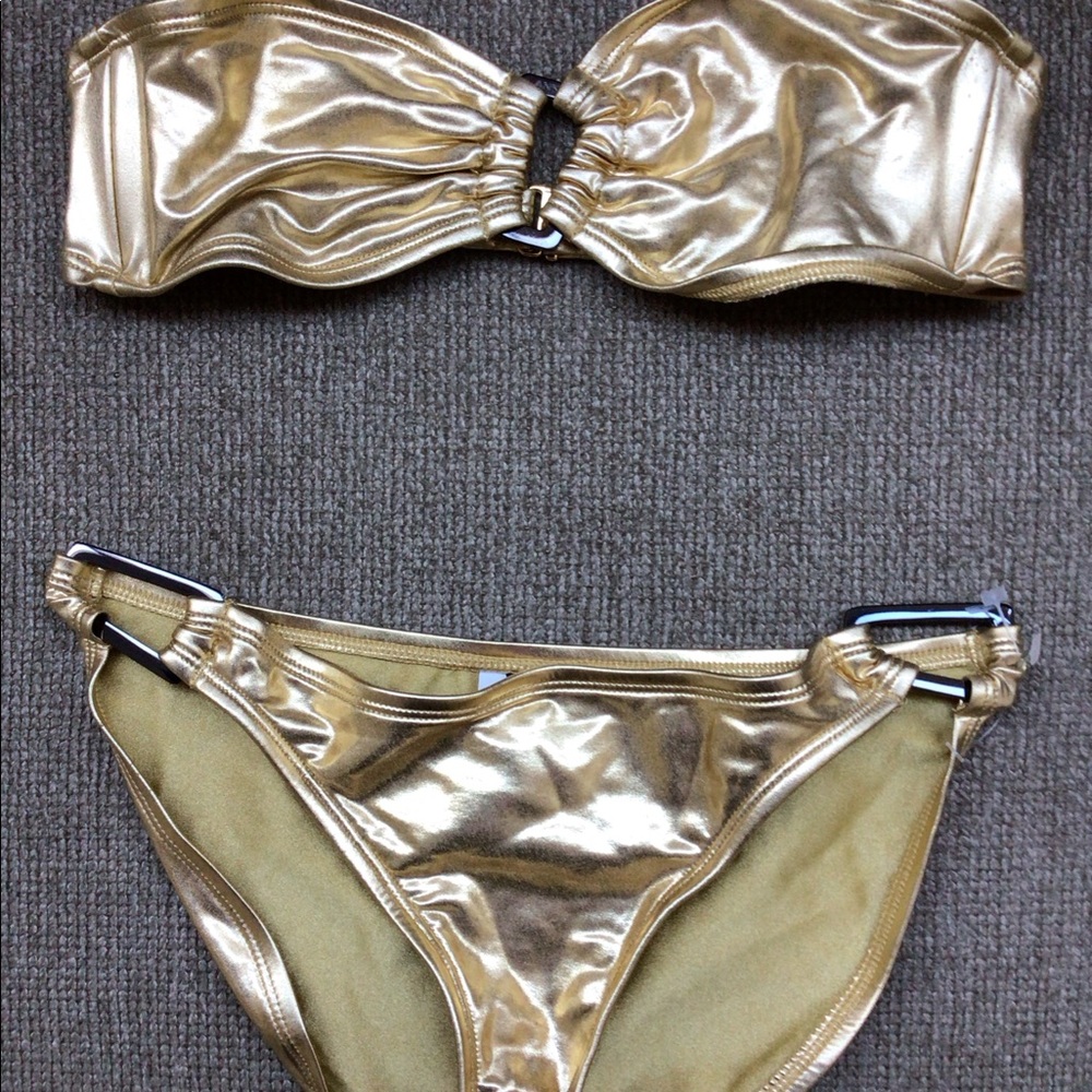 Anne Cole gold bikini